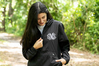 Monogrammed Charles River Rain Jacket Pullover - EverlyGrayce 