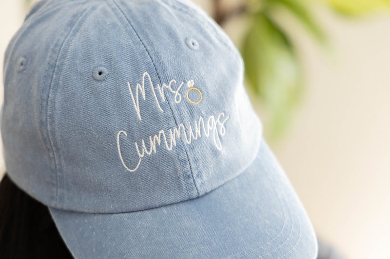 Bride Baseball Hat Personalized Engagement Gifts - EverlyGrayce 