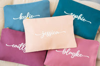 Custom Makeup Bags | Canvas Cosmetic Bag - EverlyGrayce 