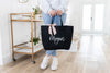 Custom Tote Bag with Zipper - Personalized Bags - EverlyGrayce 