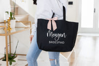 Custom Tote Bag with Zipper - Personalized Bags - EverlyGrayce 