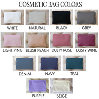 Bridesmaid Makeup Bags | Small Travel Cosmetic Bag - EverlyGrayce 