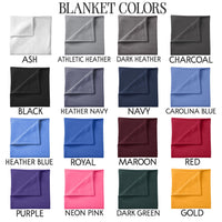 Monogram Blankets | Personalized Fleece Blanket - EverlyGrayce 