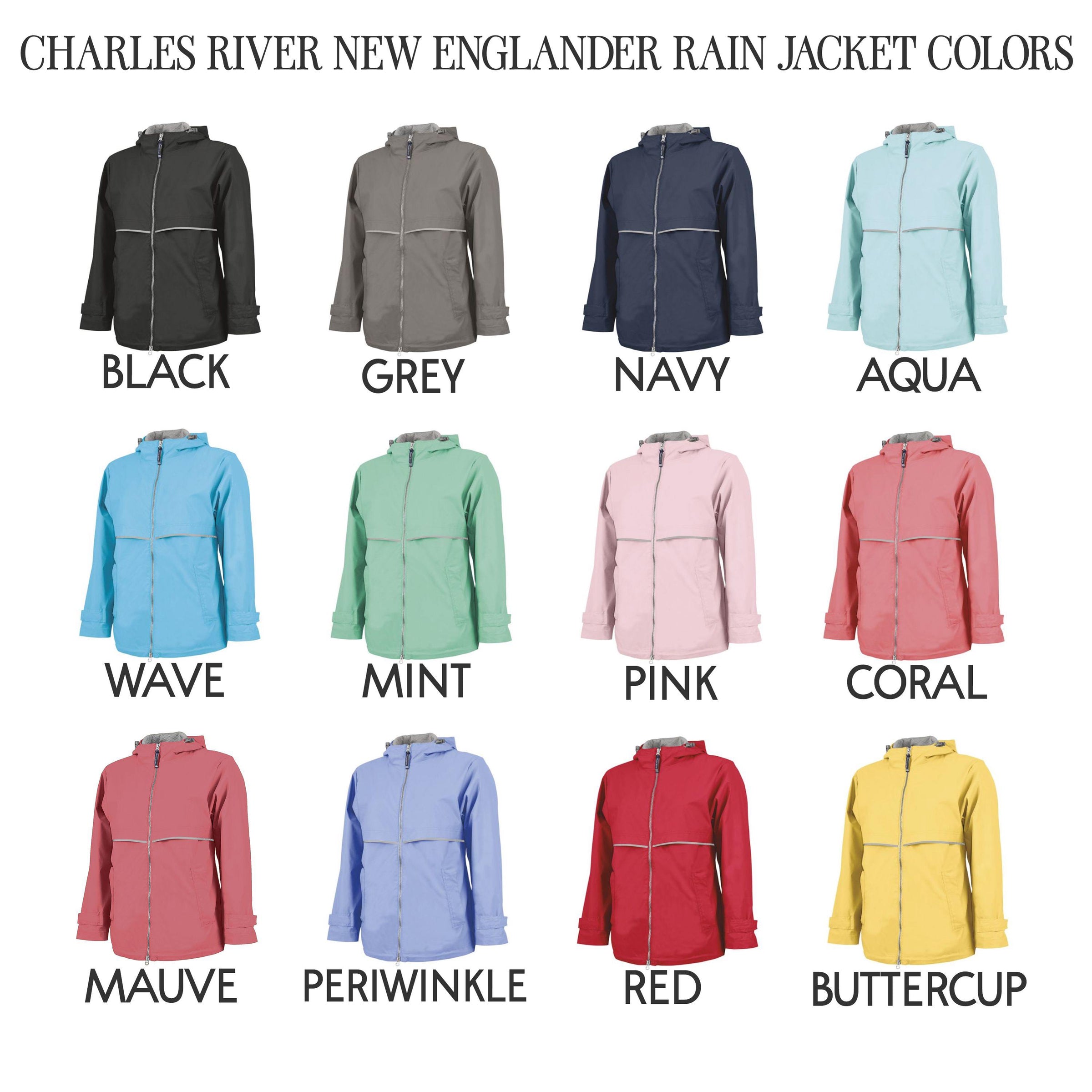 Charles River Rain Jacket with Monogram1