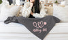 nurse blanket personalized with name and stethoscope