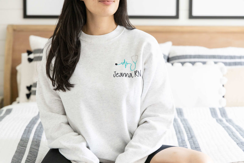 personalized nurse sweatshirt