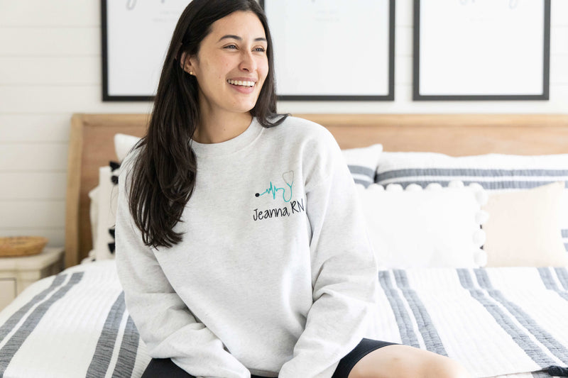 personalized nurse sweatshirt