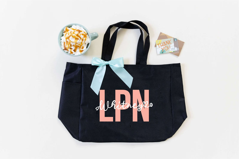 nursing bags personalized with credentials and name