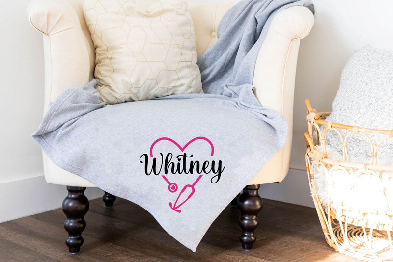 personalized nursing gifts throw blanket