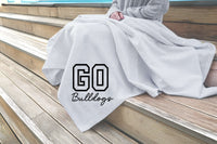 personalized sports blanket custom team name