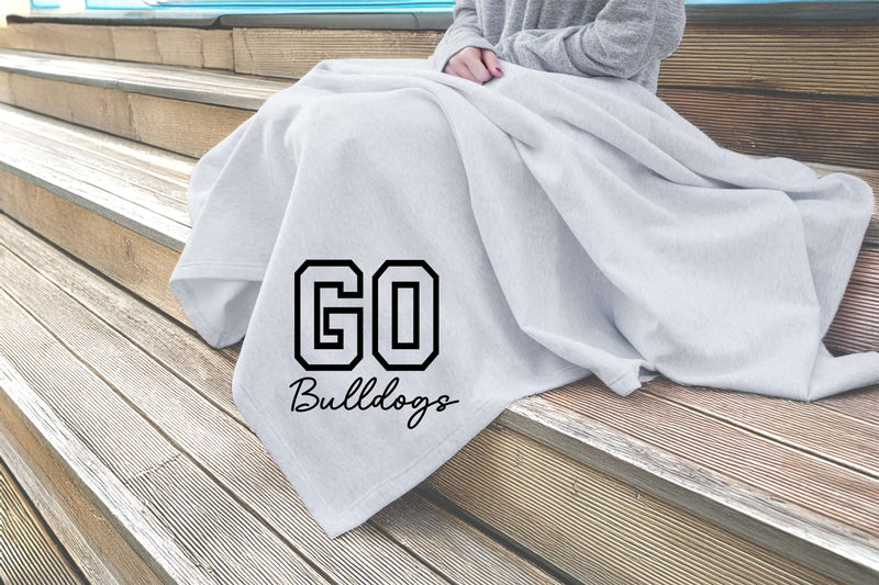 personalized sports blanket custom team name