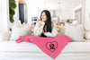 personalized sports blanket with number
