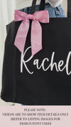 Customized Zippered Tote Bags - Personalized with Name - Perfect Gift