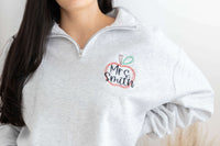 teacher sweatshirts quarter zip