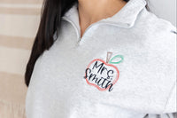 teacher sweatshirts quarter zip