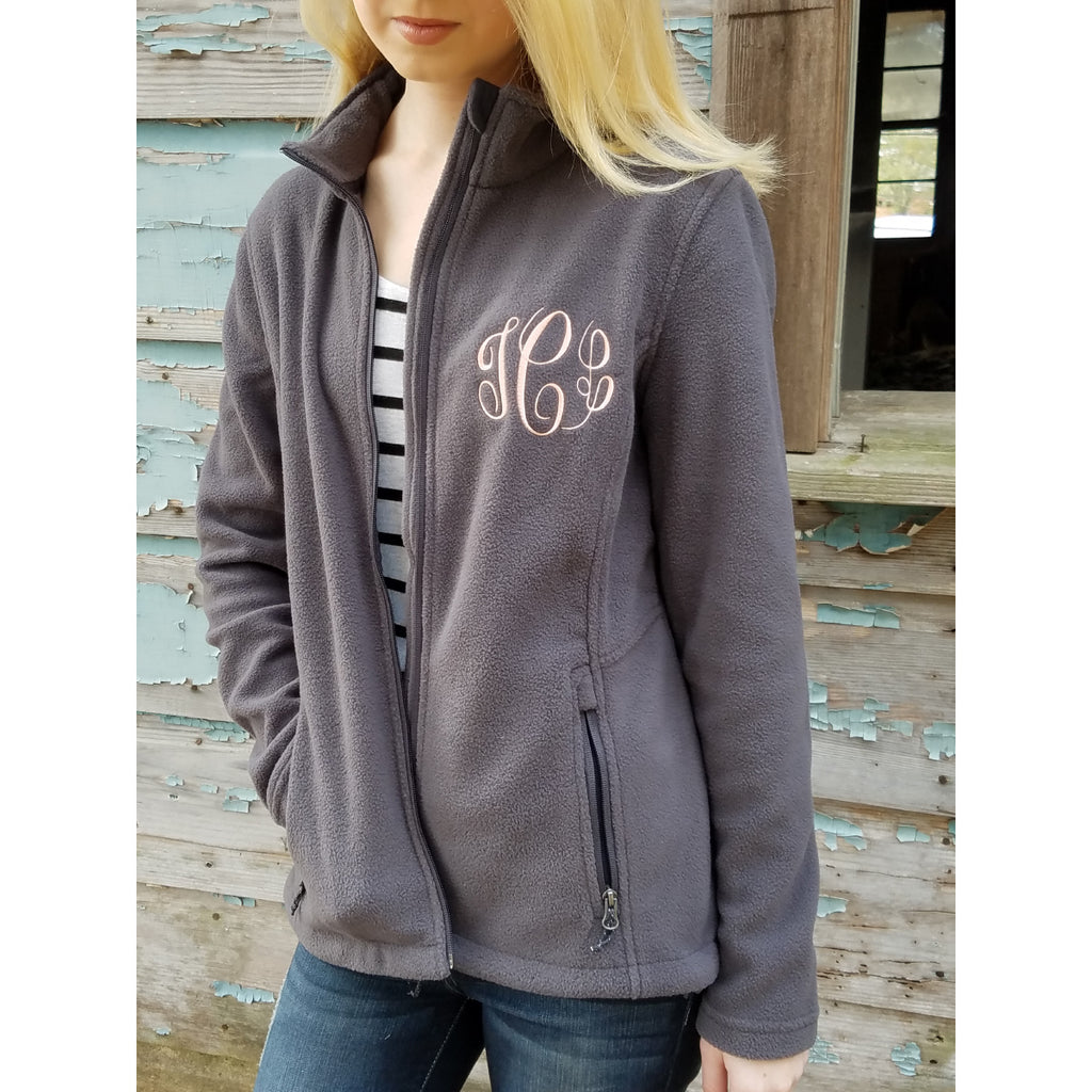 Ladies' Monogram Full-zip Personalized Fleece Activewear 